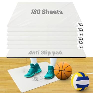 Imagem de UNIFAMILY Tapete adesivo de basquete 43 x 33 cm com 180 peças de aderência para tênis de basquete, tapete adesivo antiderrapante para tênis de basquete, tapete adesivo para quadra de tração