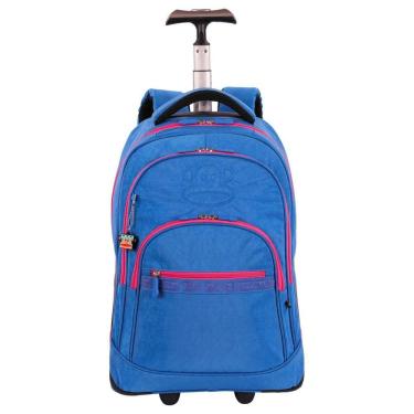 Imagem de Mochila Carrinho Paul Frank T03 - Azul - Grande - Mega Rodas