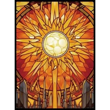 Imagem de UAONO Printing Card Sleeves 100pcs, Standard Card Sleeves for MTG Matte Art Texture, Upgraded Tear-Resistant Protect Your Trading Collectible Cards(Yellow Sun)