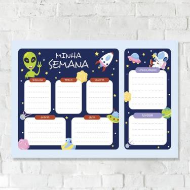 Imagem de Lousa Magnética Imã Infantil Space - TACOLADO PAPEL DE PAREDE, 29,7 x 