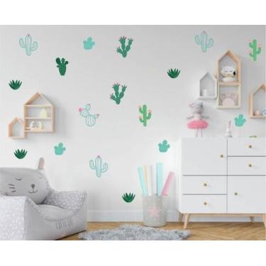 Imagem de Adesivo De Parede Cactus Miniaturas Aleatórios - RA PERSONALIZE