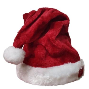 Imagem de Gorro Natal Musical Natalino Toca Musica Dança Luxo Enfeite Fantasia Papai Noel Chapeu Bone Dançante Festa Evento Fim de Ano Comemoraçao Celebraçao