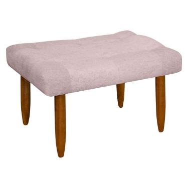 Imagem de Puff Banqueta Requinte Retangular para Sala Quarto Bouclê