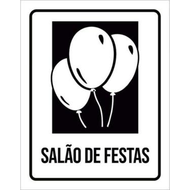 Imagem de Kit 5 Placas Setor Salão De Festas 36X46