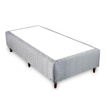 Imagem de Base Cama Box Alto Orthocrin Square Black Solteiro 88x188x32 Medida Pa