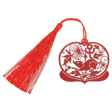 Imagem de Marcador de página 1 peça marcador de página de metal boi do zodíaco chinês estilo corte de papel clipe de livro para professores presente estudante material escolar marcador de livro de metal (cor