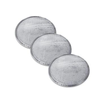 Imagem de KIT 3 TELAS PARA ASSAR PIZZA/ESFIHA (30CM) ALUMÍNIO MALHA