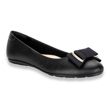 Imagem de Sapatilha Moleca Laço Fofo Menina Feminina Moderno, Preto, 37