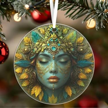 Imagem de Enfeite de acrílico vintage de fada - decoração de pendurar em vitral - enfeites e decorações de árvore de Natal - presentes para mulheres/mãe/filha/ela - anjo Suncatcher 05