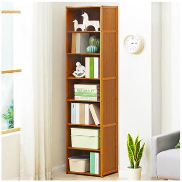 Imagem de AKALNNB Estante rotativa para livros estante rotativa estante giratória de madeira maciça prateleira de exibição multicamadas rack de CD jornal estante A4, 40 × 127 cm/15,7