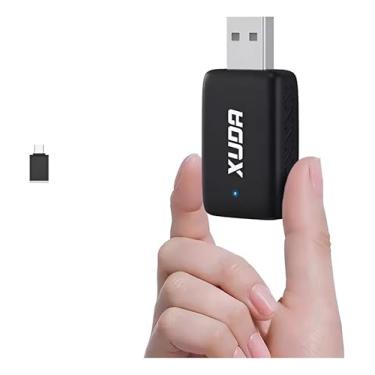 Imagem de Adaptador CarPlay sem fio XUDA 2 em 1 iPhone e Android, Transforma Apple CarPlay com fio para sem fio, tamanho mini USB e USB-C/Tipo-C, Automotivo carros veículos controle estável sem atraso 2016-2025