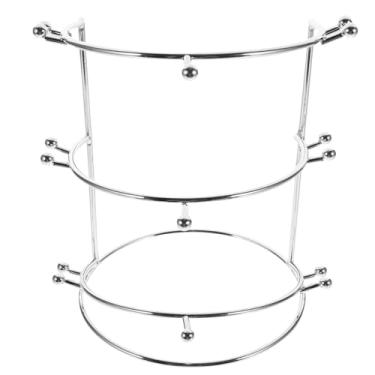 Imagem de Cabilock Suporte prateado para exibição de coroa de mesa de metal, suporte de batedor matcha, suportes de exibição de coroa