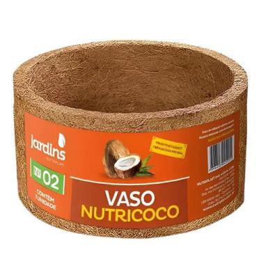 Imagem de Vaso Xaxim Fibra De Coco Nutricoco Nº02 P/Plantas Pequeno - NUTRIPLAN
