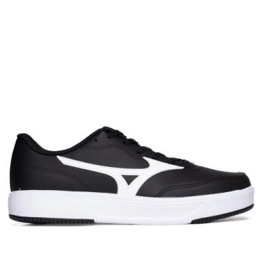Imagem de Tênis Masculino Mizuno City Wall Preto/Branco, Preto, Branco, 42
