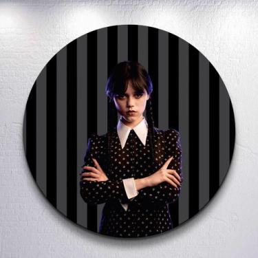 Imagem de Capas p/ Painel Redondo Festa Infantil Adams Vandinha Família Sombria 