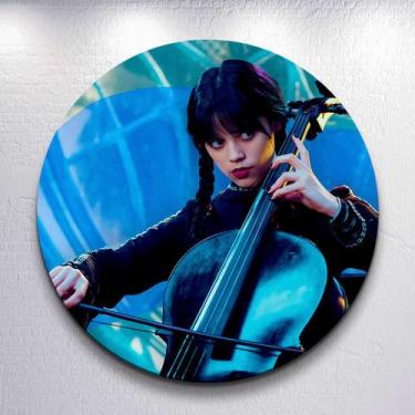 Imagem de Capas p/ Painel Redondo Festa Infantil Adams Vandinha Família Sombria 