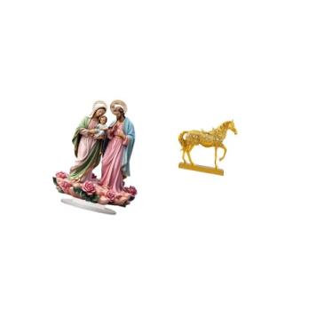 Imagem de Vaveren Decoração de Mesa de Cavalo Acrílico Faça Você Mesmo, Ornamento de Mesa Exclusivo, Decoração para Casa, Canto de Feriado, Lareira, Escultura de Animal