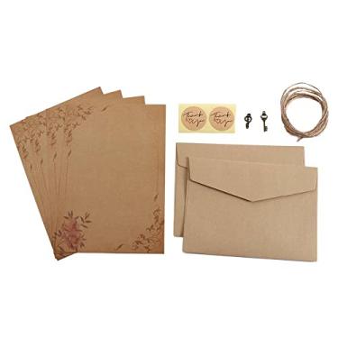 Imagem de Bloco de letras marrom material escolar papel de escrita dia dos namorados papel de artesanato estilo europeu antigo com (estilo 3)