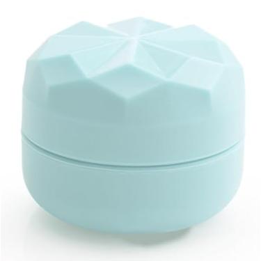 Imagem de 1 pacote de 20 ml, frasco de viagem de silicone, mini recipiente de viagem à prova de vazamento com tampa de diamante para produtos de higiene pessoal, loção pequena, frasco cosmético recarregável com