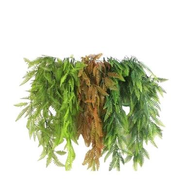 Imagem de Folhas Artificiais de Samambaia 80cm – 2 Unidades, Plantas Suspensas para Decoração de Casa, Varanda e Presentes