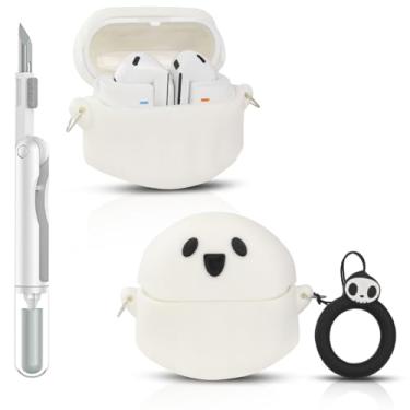 Imagem de Capa para Samsung Galaxy Buds 3/3 Pro (2024) | para fones de ouvido Galaxy Buds 3 FE (2025) | Capa protetora de carregamento de silicone | Design de pele de vários estilos | com kit de limpeza e