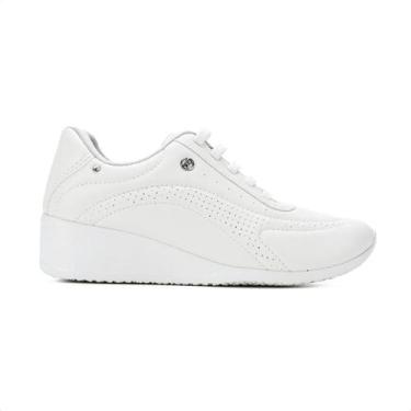 Imagem de Tênis Feminino Casual Kolosh Anabela Leve Conforto Acolchoado Esporão 