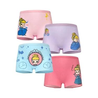 Imagem de Calcinhas De Algodão Para Meninas Com Estampa De Unicórnio, Pacote Com