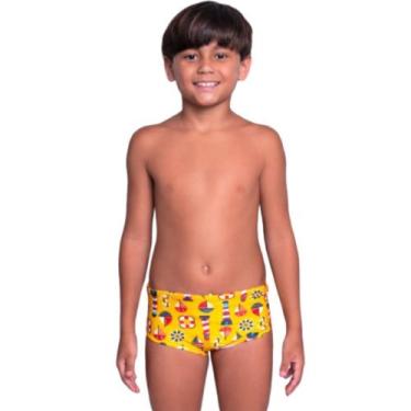 Imagem de Sunga Infantil Box Molha e Aparece Estampa WLS Modas Confortavel Verão