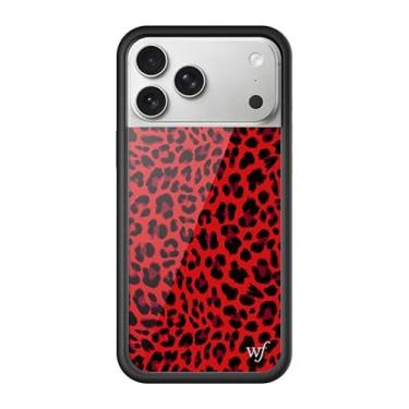 Imagem de Wildflower Capas - Compatível com Apple iPhone 17 Pro Max | Amortecedor preto protetor, certificado de teste de queda de 1,2 m, pequenas empresas | estampa de animal leopardo Cheetah Dainty Cute