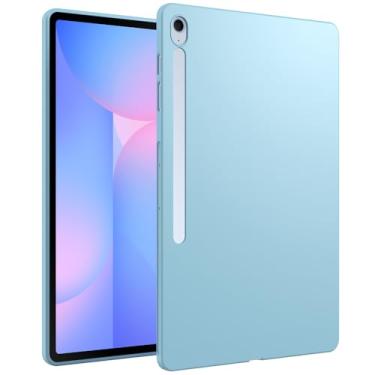 Imagem de GUNPRIO Capa azul claro para Samsung Galaxy Tab S10 FE Plus/S10 FE+ 13,1 polegadas, ultrafina, macia, capa traseira de TPU flexível