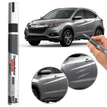 Imagem de Canetão Tira Arranhões Cinza Grafite Peugeot 208 Retoque Tinta Fácil U
