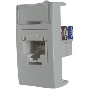 Imagem de Tomada Informatica Rj45 Cat5e Br Sleek - MARGIRIUS