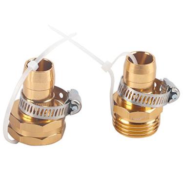Imagem de Estink Conjunto de Conexão Rápida para Mangueira de Jardim, Acessórios para Mangueira de Água Conectores de Mangueira Resistente Adaptador de Alumínio Com Rosca de 3/4 Polegadas Sem