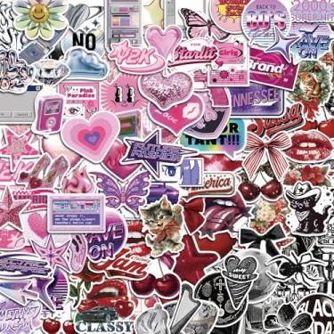 Imagem de 200Pcs Y2K Stickers, Cool and Trendy 2000s Aesthetic Stickers, Cute Vintage Vinyl Stickers for Laptop, Guitar, Water Bottle, Kids, Teens