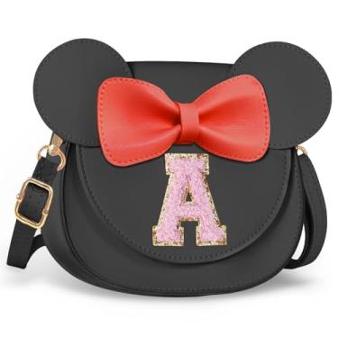 Imagem de Aganmi Linda bolsa tiracolo para meninas 2, 3, 4, 5, 6, 7, 8 anos, presente de aniversário, carteira infantil, Preto, 7.1*6.7*3.1in (18*17*8cm), A