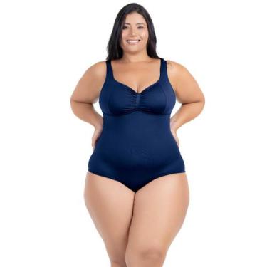 Imagem de Maiô Plus Size Costas Nuas Tecido Modelador Chapa Barriga - HYPE MODAS