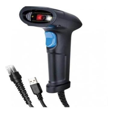 Imagem de Leitor De Codigo De Barras Com Fio Danfe Pacotes Usb Exbom - Gimp