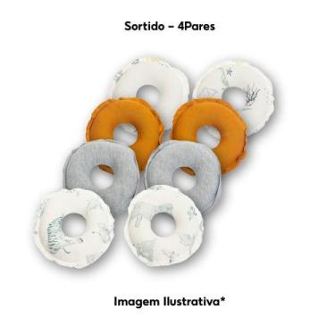 Imagem de Kit Rosquinha de Amamentação Lavável Macia 100% algodão - 004 MARKETPL