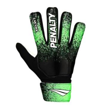 Imagem de Luva Goleiro Juvenil Penalty Delta 1, Preto, Verde, 6