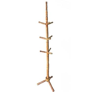 Imagem de Cabideiro De ChãO – Cabide De Madeira | Concebido Para Organizar Roupas, Bolsas E ChapéUs(Mel)