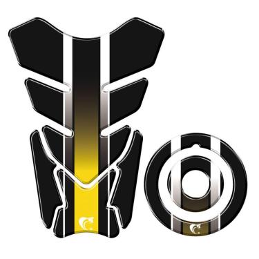 Imagem de Adesivo Protetor Tanque E Bocal Moto Yamaha Ano + 2000 Cor Amarelo