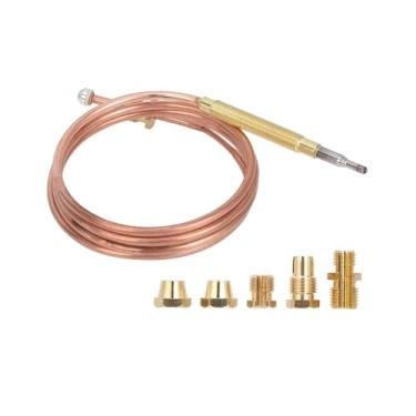 Imagem de Kit universal de substituição termopar lareira - adaptadores fogão a gás compatíveis para aquecimento seguro e eficiente