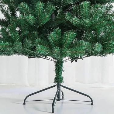 Imagem de Árvore de Natal Verde 120cm com 220 Galhos – Modelo Clássico, Cheio e Volumoso | Estrutura Resistente, Fácil de Montar, Ideal para Criar Decoração Natalina Aconchegante em Qualquer Ambiente