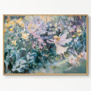 Imagem de Arte de parede de natureza impressionista pôster paisagem floral natureza flor pintura em tela a óleo impressões abstratas jardim paisagem paisagem imagem jardim francês tela decoração de parede sala