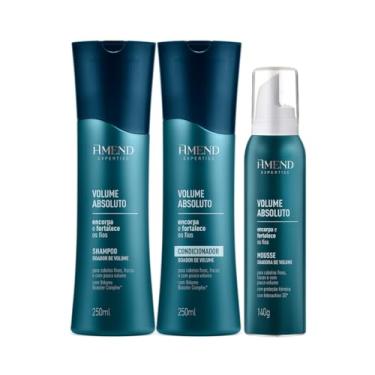 Imagem de Amend Expertise Volume Absoluto Shampoo 250ml + Condicionador 250ml + Mousse 140ml