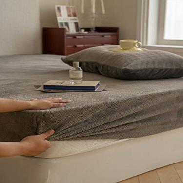 Imagem de LULUMAIC Lençol de elástico super macio, fofo, confortável, para motorista, brilhante, quente, luxuoso, térmico, fácil de cuidar