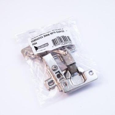 Imagem de Dobradica Pressao Moveis Jomarca Reta 35Mm Grande Com 10 Pecas K1297