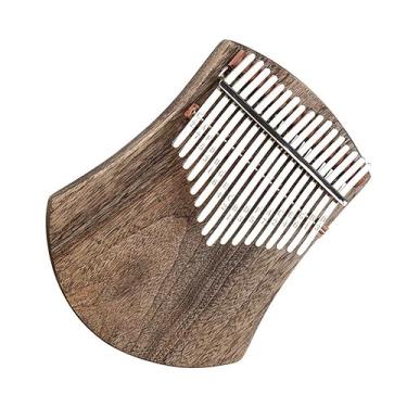 Imagem de Piano de dedo de 17 tons de madeira maciça Kalimba piano de polegar portátil instrumento musical básico (cor: 03)