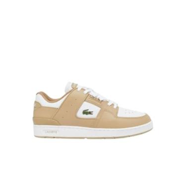 Imagem de Lacoste Tênis masculino Court Cage, Lt Brw/Wht, 39