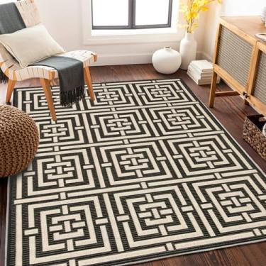 Imagem de Tapete externo 20 x 25 cm à prova d'água lavável, tapete de deck externo impermeável para pátios antiderrapante 12 x 20 cm, tapetes de jardim ao ar livre 7 x 12 cm fácil de limpar para varanda e